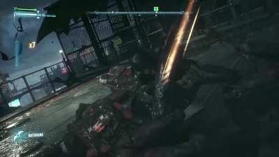 Batman launches thugs into orbit