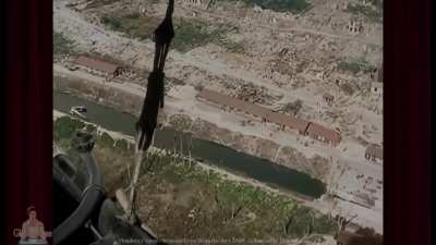 c.1919 WWI Aftermath: HD Colorized Flight Over Flanders Fields