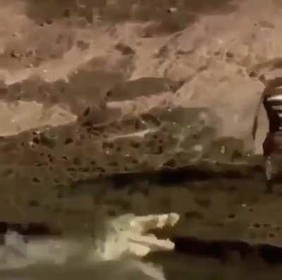 When you miss certain death by a half foot and are blissfully unaware of it.