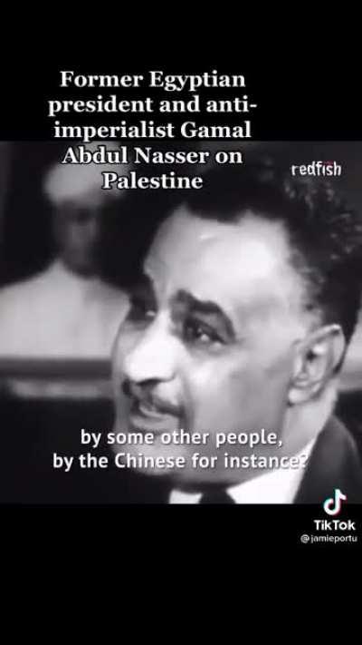 Gamal Abdel Nasser about Palestine