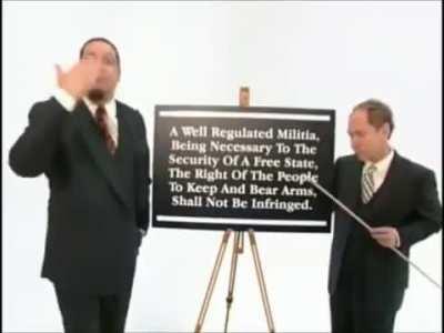 A surprisingly based take on the 2nd Amendment from Penn & Teller
