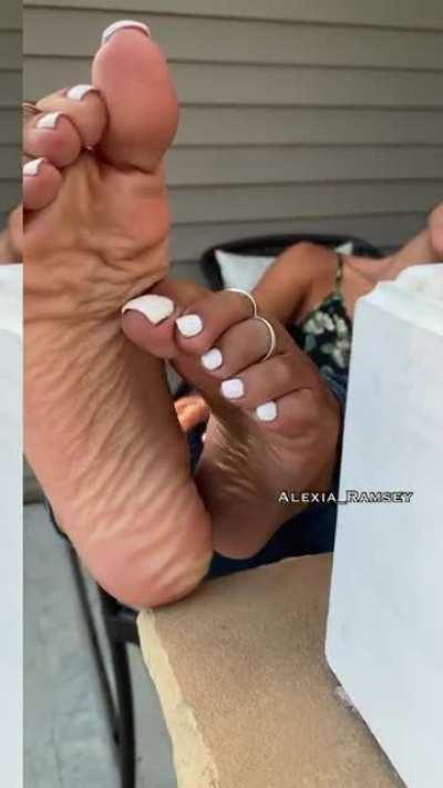 My White toes with soft soles!