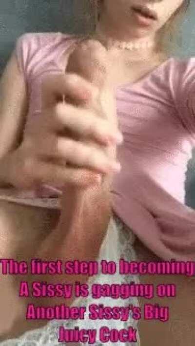 Get a sissy friend if your still not comfortable makes it a lot funner