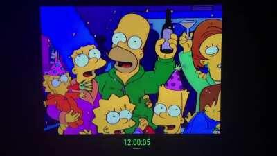 How I rang in 2021. Note the clock at the bottom of the video.