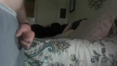 Jerking in front of my sister