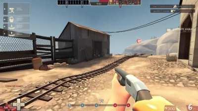 Funny spy ragdoll on PL_Upward.