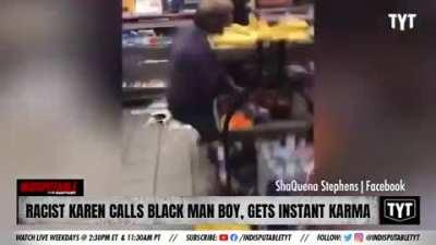 Racist male Karen gets destroyed!