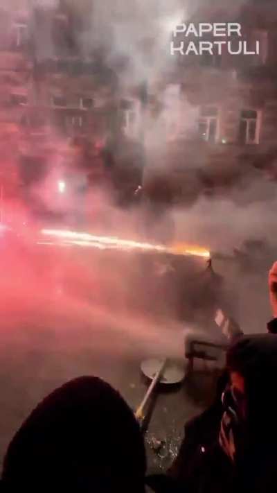 Georgian man and his firework gun