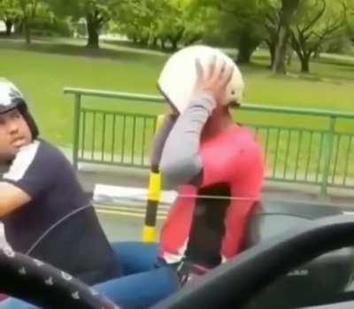 To wear his helmet properly