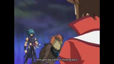 Judai/Jaden overcomes his trauma of Polymerization.