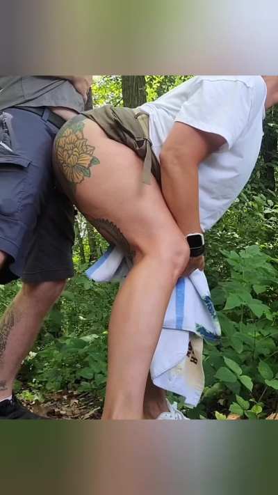 Knocked your bitch up in the woods