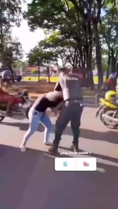 To bully a policeman