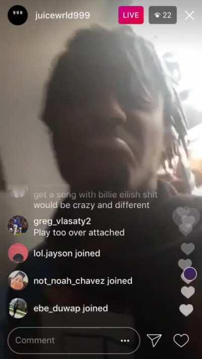 20 viewer Juice insta lives... feels like yesterday :((