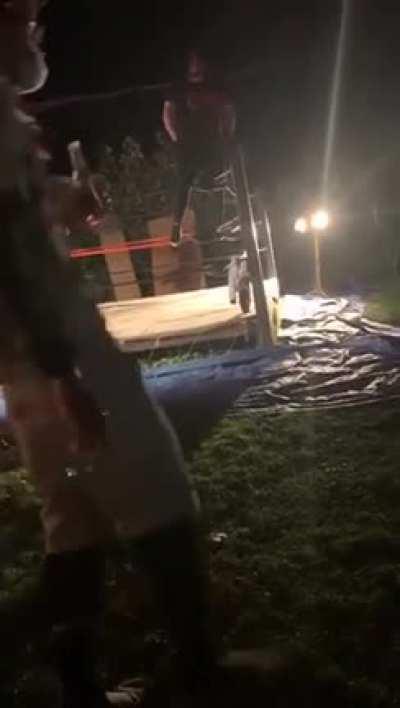 Not the best way to make an entrance