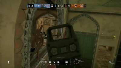 I don’t know if someone already figured this out but there’s a gap on the top of a castle barrier. I feel like this could be a nice shoot line for people breaking or placing something.