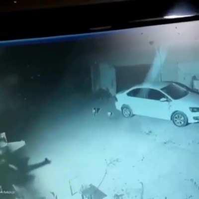 Stealing grilled pork in broad moonlight