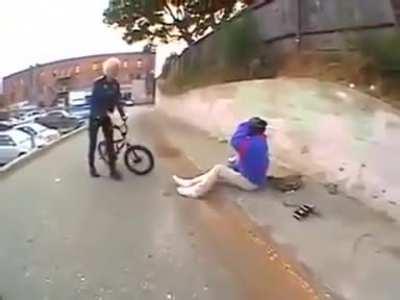 WCGW riding off a wall
