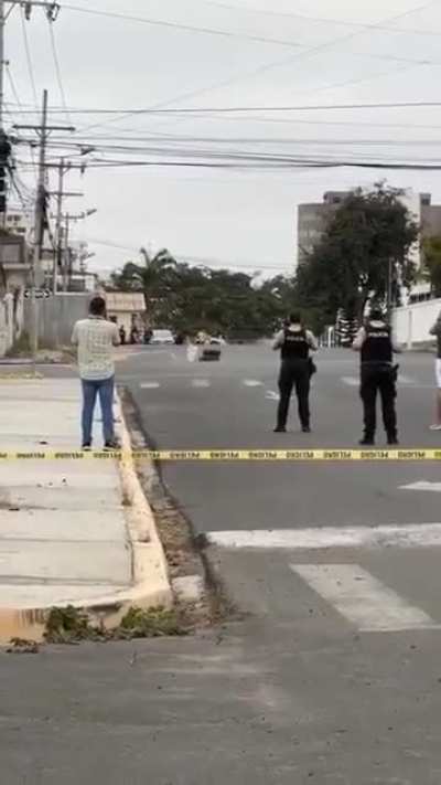 A controlled explosion