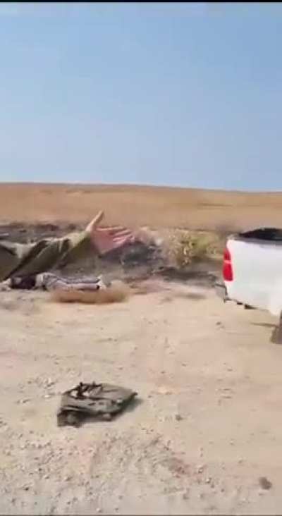 Israeli officer explains scene and shows slain Palestinian fighters post-battle