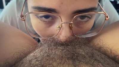 Girlfriend deep in the bush.