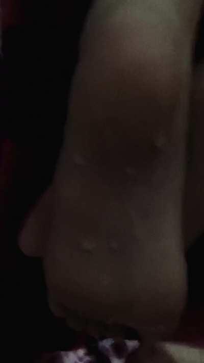 I cum on a tinder dates soles (she asks why)