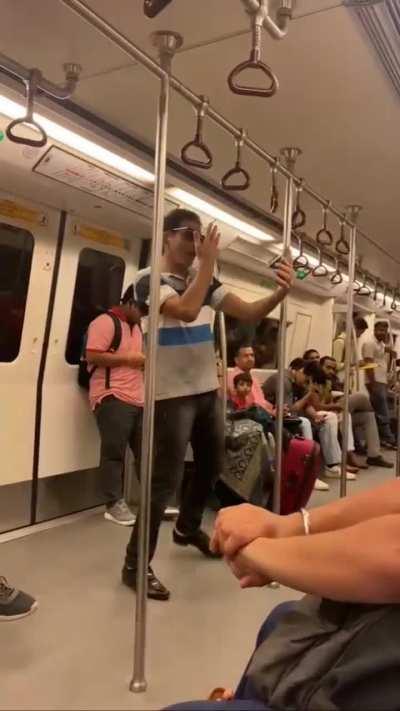 Main character spotted in Delhi metro