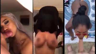 Compilation of black girls getting white dick