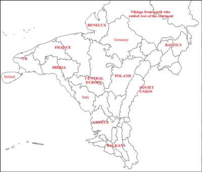 What do you guys think of my fantasy world inspired by Europe?
