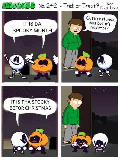 If you ever wanted a Eddsworld x Spooky Month crossover? Well here you go: