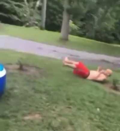 HMB while I go down the slide