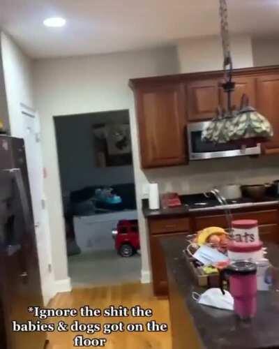 That slide tho!! Find yourself someone that gets this excited every time you come home. YOU DESERVE IT! 🧡