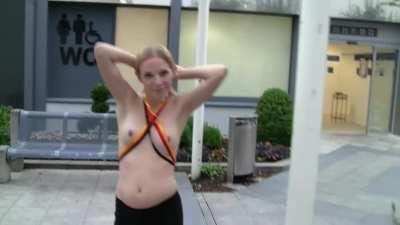 German Slut Facial and Cumwalk