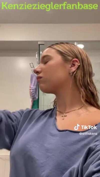 Kenzie getting ready