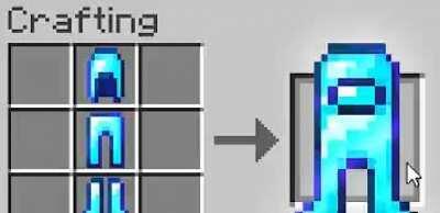 Diamond amogus armor repels the imposta