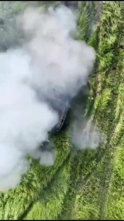 AFU destroys russian BMP-1 with a grenade rimshot, Donetsk direction, 2023