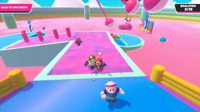 FallGuy tried to shove me off, what goes around comes back around