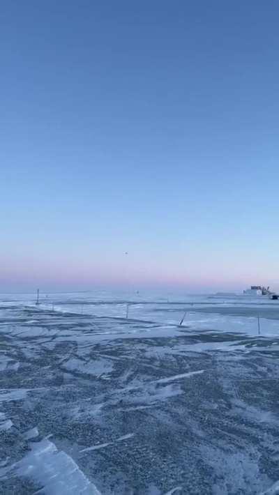 Deleted video from YouTuber who witnessed the recovery operation of the Alaska UAP shootdown in Feb 2023. Credit: u/joeyisnotmyname