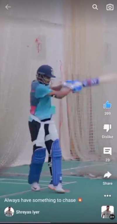Shreyas Iyer hitting pull shots 🥵