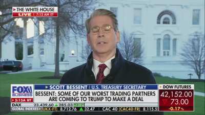 US Treasury Secretary Bessent: 