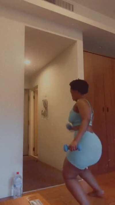 Kanye's workout plan.