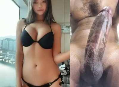 Asian BBC BabeCock Bikini Korean Precum Porn GIF by bluebabecocks