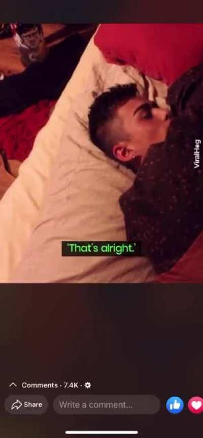 Guy goes the house he USED to live at and is too drunk to notice.