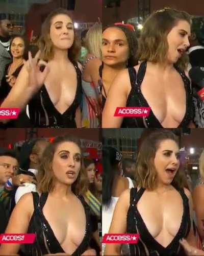 Alison in black looks so hot