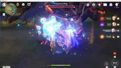 The new healing artifact on Kokomi does 110k+ damage per rotation, no buff/debuff