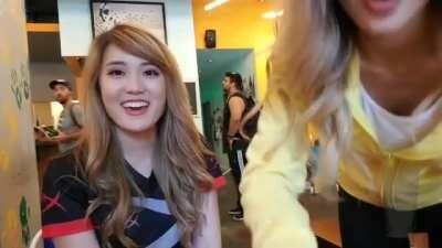 Fuslie teasing us with the view