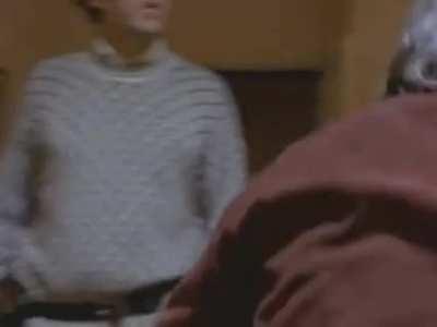 Джек Николсон готовится к одной из самых запоминающихся сцен в истории кино [1979]