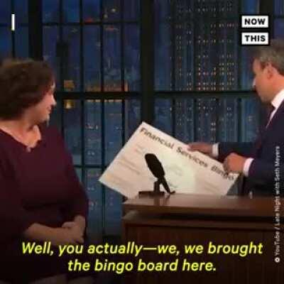 (announcer voice) Ladies and Gentlemen, Katie Porter!..... (applause)