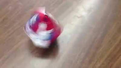 Putting a spinning gyroscope in a box