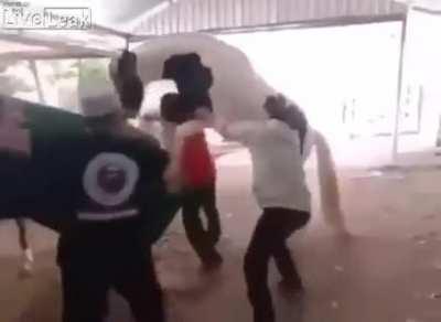 Never stand between a horny dude ant his target.