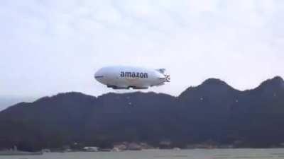 This is Amazon's delivery drone/mothership concept.